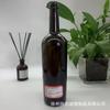 Botella de vino tinto en stock, botella de vino de hombro plano resistente, botella de hombro ancho de 750 ml de vidrio transparente al por mayor