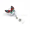 Hebilla de Insignia de Enfermera Mariposa Linda Dibujo Animado Hebilla Fácil de Tirar Hebilla Telescópica Doctor Hospital Insignia Cordón Portatarjetas Clip Hebilla