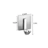 Gancho único de acero inoxidable 304 horneado sin clavos transfronterizo, gancho simple autoadhesivo, gancho de almacenamiento para cocina y baño