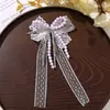 Versión Coreana Versátil Gradiente Colorido Borla de Cuentas Encaje Lazo DIY Bolsa Cadena de Teléfono Colgante Flor para Zapatos Accesorios para el Cabello Partes