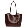 Bolsa tote grande de trabalho para outono e inverno, bolsa tote feminina de grande capacidade, nova bolsa de ombro retrô da moda, bolsa de axila de alta qualidade, 2024