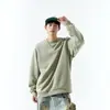 Ropa para Hombre Fengshe / Ropa Vintage Otoño 2026 para Hombre, Camisas de Capa Interior de Otoño, Sudaderas de Moda para Hombre Desgastadas