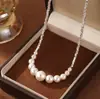[Versión extendida 45+5cm] Collar Fragmento de Plata Sonriente (longitud ajustable) cadena para suéter, un estilo popular