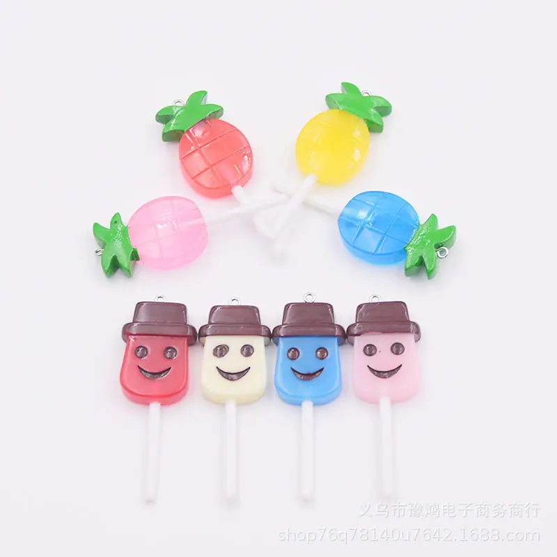 卡通笑脸水果棒棒糖