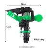Aspersor de cabeza giratoria automática de 360 grados 4 puntos DN15 brazo de aspersor de plástico para jardín y césped aspersor de riego al por mayor