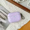 Nueva funda con patrón de pequeños diamantes adecuada para AirPods Pro 3, funda rígida de PC de cuero sintético PU universal para la 4ª generación