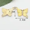 Acessórios de Joias Estilo Borboleta Transfronteiriços, Joias Artesanais DIY Borboleta Multicoloridas, Acessórios de Joias DIY High-End com Gotejamento de Óleo