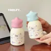 Caneca Térmica de Aço Inoxidável Estilo Novo para Meninas, Fofa, Grande Capacidade, Beber Diretamente, Alto Valor Estético, Caneca Térmica Portátil