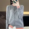 Cardigan de punto de dos piezas para mujer, versión coreana 2026, otoño e invierno, cuello redondo, suéter abrigo con bloques de color, chaqueta holgada de manga larga