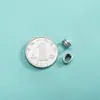 Plata de Ley S925 Chapada Plata Tailandesa Cuentas Espaciadoras Pulsera Estilo Punk Cuentas Sueltas Pulsera Trenzada a Mano DIY Cuentas Espaciadoras Accesorios de Plata