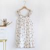 Nova Chegada Arco Crepe Sling Camisola de Algodão Pijamas Femininos Verão Solto e Confortável Roupas Domésticas As Mulheres Podem Usar Fora