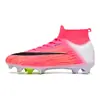 Botas de Fútbol Unisex Transfronterizas Modelo Nuevo con Tacos Largos y Multitacos para Entrenamiento y Competición en Campus, Transpirables, Resistentes al Desgaste, Antideslizantes, Venta al por Mayor