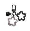 Llavero de Campana Doble de Estrella de Cinco Puntas Hueca de Aleación Materiales para Pulsera DIY Hecha a Mano, Collar, Accesorios de Joyería