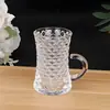 Comercio Exterior Estilo Turco Taza con Asa de Vidrio Taza para Té Negro Taza de Café Juego de Té Kung Fu Taza de Té con Asa Copa de Vino Asa Rota
