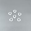 Directo de fábrica acrílico transparente blanco con cuentas corazón base cuadrada oblicua material de accesorios para bolígrafos de cuentas hechos a mano DIY
