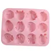 12 Moldes de Yeso de Constelación Consecutiva Molde de Silicona para Gelatina Mousse Gelatina Blanca Gelatina de Leche Molde con Forma de Pastel de Constelación para Aromaterapia
