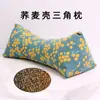 Pacote de Material de Travesseiro Triangular Travesseiro de Pescoço para Dormir Casca de Trigo Sarraceno Travesseiro para Coluna Cervical Pacote de Material DIY Feito à Mão Travesseiro de Artemísia Travesseiro de Moxabustão