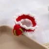Anel de Cabelo Geométrico de Pérola Branca Cristal Branco Nó Vermelho Pastoral Vermelho Artesanal Commemorativo de Viagem em Atacado para Mulheres