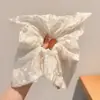 Pañuelo cuadrado estilo casual, scrunchie, lazo de encaje para el pelo, diadema dulce, accesorio para el cabello de alta gama a la moda para mujeres