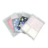Transparente fosco roupa saco com zíper em estoque atacado frete grátis roupas íntimas armazenamento ziplock saco de embalagem plástica saco