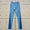 Jeans Reto Feminino Europeu com Costura em Denim Muller Gaoding Nanyou Shenzhen Atacado 2023