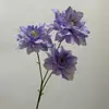 Dalia Sueño de un Solo Tallo con 3 Cabezas Centro de Mesa para Pasillo de Boda Ramo de Mano Decoración Adorno para Sala de Estar Hogar Arreglo Floral Ramo de Flores Artificiales Falsas