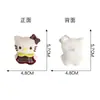Novo Acessório Decorativo de Coelho Adorável com Orelhas Longas Bordado 3D de Desenho Animado Fofo Preenchido com Algodão Acessórios de Cabelo Bolsas Roupas Peças DIY