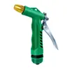 Atacado do Fabricante Plástico Doméstico Ferramenta Pistola de Água para Lavagem de Carro Irrigação de Jardim Pistola de Água de Alta Pressão com Cabeça Revestida de Cobre Pistola Verde Pequena