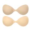 Nuevo Sujetador Push-Up Strapless Invisible Sólido para Busto Pequeño Anti-Caída Vestido de Novia Parche de Sujetador de Silicona Fina Autoadhesivo