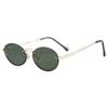 Gafas de Sol Redondas Metálicas Estilo Retro Europeo y Americano para Hombres y Mujeres, Gafas de Sol Punk al por Mayor Transfronterizas para Mujeres, Nuevo Marco Pequeño