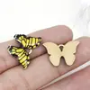 Moda Europeia e Americana Transfronteiriça 20 Pingente de Liga de Borboleta com Gota de Óleo Acessórios Simples para Joias DIY Material Atacado