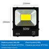 Holofote LED 50W200W Holofote Projetor Cob Luz de Alto Brilho Exterior à Prova d'Água Luminárias para Quadra de Basquete