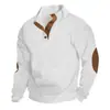 Ropa Masculina Transfronteriza Primavera y Otoño Jacquard Pesado Casual Sudadera de Manga Larga Amazon Corte Delgado Cuello Alto Pulóver Sudadera Bordada