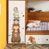 Fun-D88 Dibujos Animados Lindos Animalitos Jenga Habitación Infantil Estudio Hogar Embellecimiento de Paredes Pegatinas de Pared