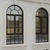 Janela de abrir de liga de alumínio com arco duplo, janela de formato irregular, janela de abrir em arco de alumínio com corte térmico, janela para restaurante e café