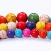 Multicolor Colorido Turquesa Cuentas Sueltas Colorido Turquesa Cuentas Redondas Productos Semiterminados Color Caramelo Material para Pulsera con Cuentas