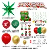 Amazon Transfronterizo Nuevo Set Navideño Mantel Calcetín Navideño Inserto Espiral Globos de Látex Impresos de 12 pulgadas
