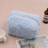 Nueva moda transfronteriza ins popular estilo japonés fresco bolsa de almacenamiento de lana de cordero bolsa de cosméticos bolsa con cremallera bolsa de almacenamiento