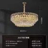 Lustre de cristal para sala de estar de luxo leve estilo italiano, lustre de luxo e elegante de 6 luzes para sala de jantar de alta qualidade, ferro estilo vintage creme