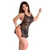 Guiruo Luxo Leve Lantejoulas Brilhantes Quente Sexy Sem Costas Perspectiva Alça Camisola Sexy Uniforme Tamanho Grande Terno 3539