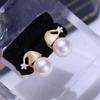 Accesorios DIY S925 Plata Esterlina Fina Aretes de Sombrero Vacíos Lindos Dulces Aretes Aretes Plata Aretes Material 7-8