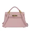 Bestseller transfronterizo, bolso Kelly de segunda generación, bolso de cuero genuino de alta calidad para mujer, minibolso, bolso cruzado, bolso de hombro para el trabajo