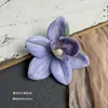 Flor de Simulación Impresión 3D Cabeza de Flor de Orquídea Celebridad de Internet Souvenir Tocado Decoración de Ropa Exquisitos Accesorios de Flores Falsas Venta al por Mayor