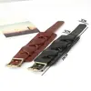 Pulsera de cuero tejida retro para hombre, joyería de exportación europea y americana directa de fábrica punk