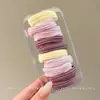 2026 Nuevo Estilo Liga para Coleta Alta, No Daña el Cabello, Simple Banda para el Cabello Color Café, Elástico para el Cabello, Anillo para Moño, Accesorio para el Cabello