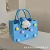 Bolsas de mano personalizadas de gran capacidad, adecuadas para eventos bancarios, recepciones de bodas y como regalos promocionales; bolsas de fieltro tipo tote para fines publicitarios y promocionales