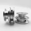 Polea de Aleación de Aluminio Tipo O Doble Ranura Polea de Rueda de Motor Eje Z Rueda de Transmisión Polea DIY Correa en V