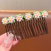 Nuevo artefacto lindo para el cabello roto de verano para niños, peine para el cabello, horquilla para la frente, parte posterior de la cabeza de la niña, peine, horquilla para flequillo
