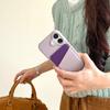 Adecuado para Funda de Teléfono iPhone16 15Pro Patrón Lichi Tarjeta de Color Funda Protectora Anticaídas 14plus Funda Bicolor