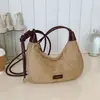 Bolsa Grande para Dumplings Simples e Estilosa para o Dia a Dia, Bolsa Casual Retro de Alta Qualidade, Bolsa Transversal, Bolsa Feminina Popular, Bolsa de Ombro